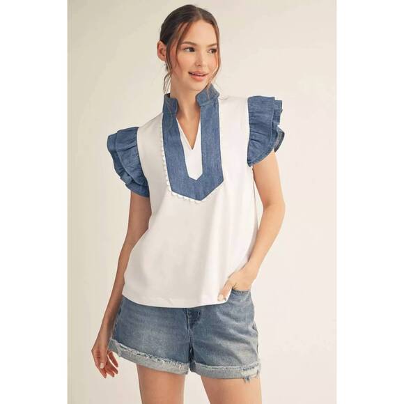 JODIFL Tops - NEW JODIFL world was new top in off white